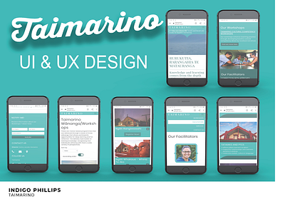 Taimarino app branding design ui ux