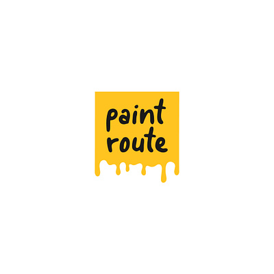 Paint Route Concept Logo branding creative design flat graphic design illustrator logo logodesign minimal minimalist