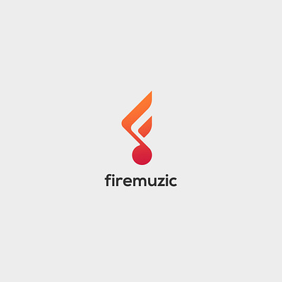 Firemuzic Concept Logo branding creative design flat graphic design illustrator logo logodesign minimal minimalist