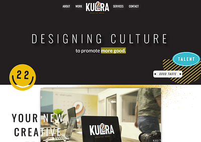 Kul2ra Creative - Agency Website agency website creative agency ux design web design web development webflow