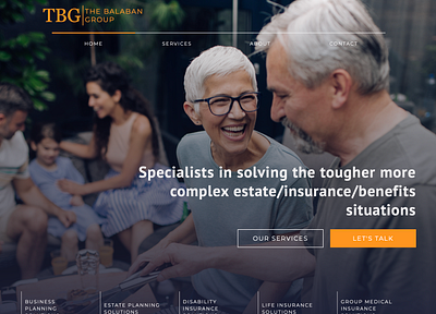 Balaban Group - Insurance Website insurance company ux design web design web development webflow