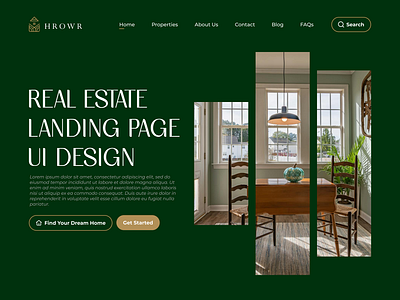 Real Estate Landing Page app design business company corporate dream home home home for sale house landing page minimalist pricing plan property real estate real estate landing page realtor ui ui design uiux user interface web design