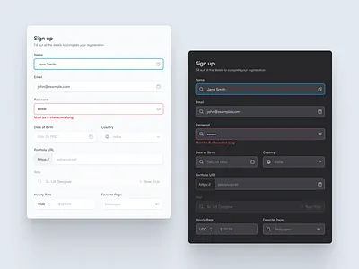 Building a Design System: Forms & Inputs darkmode design designsystem formsui minimal sans ui ux