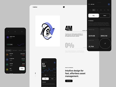 Fathful app app design bitcoin mining crypto coin crypto currency design crypto wallet cryptocurrency app figma design ios design mobile design modern design solana ui ui design ux ux design wallet