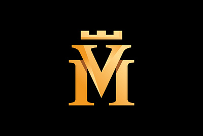 VM Letter Crown Monogram Logo branding design flat illustration illustrator logo monogram typography ui ux vector