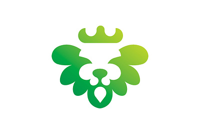Green Lion Logo branding design flat illustration illustrator logo typography ui ux vector