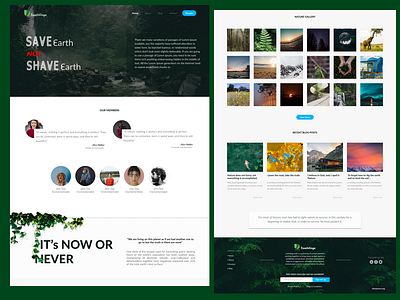 Earthlings SAVE earth not SHAVE earth 2021 design figma illustration ui ux web website