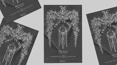 Twin Tribes Los Angeles Show art direction design goth goth aesthetic gothic design graphic design poster design show flyer show poster typography