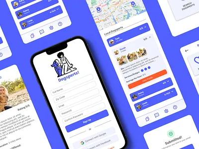 Dogsperts - Easy Access to Expert Care app branding graphic design mobile application product design ui ux