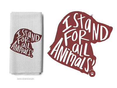 I Stand For All Animals animal animal art animals branding cause charity custom art custom artwork custom font custom typ design dog dog art graphic art graphic design illustration logo nonprofit typography vector