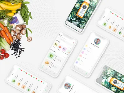 Grocery App UI Design bran branding business corporate ui ux