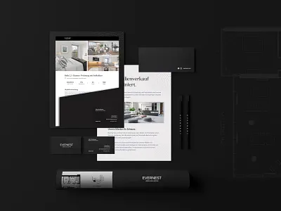 Brand Experience Design Evernest PropTech Startup brand design branding ci clean corporate identity design designer experiance hamburg illustration logo marketing minimal print property proptech real estate