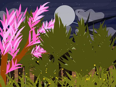 in to the wild design flower green illustraion illustration image logo ui vector yellow