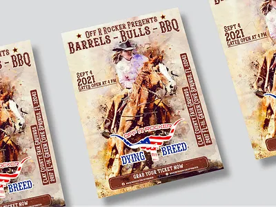 Rodeo Creative Poster Design 3d advertising animation banner design brand design brand identity branding cartoon cartoon character design creative poster design graphic design illustration logo modern poster design motion graphics poster posters social media advertising ui
