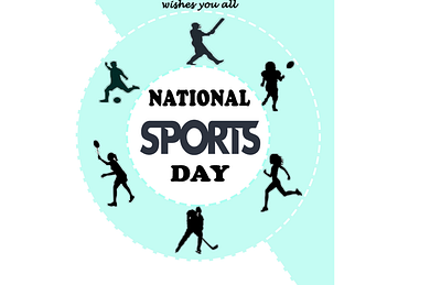 POSTER ON NATIONAL SPORTS DAY! design graphic design typography