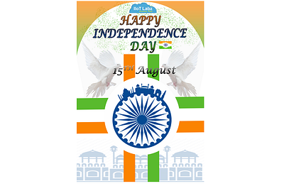 POSTER OF HAPPY INDEPENDENCE DAY!! design graphic design typography