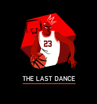 The Last Dance flat graphic design illustration photoshop