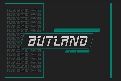 Butland Font branding decorative design display font logo monogram san serif