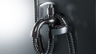 water faucet 3d mofels 3d animation branding graphic design logo motion graphics