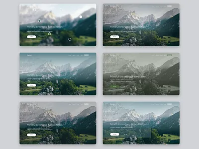 Damien Mindfull breathing landpages calm desktop landpage mindfull ui yoga
