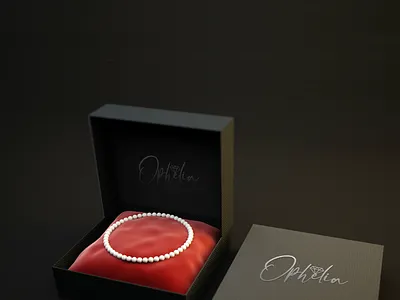 Packaging Box Design for Ophelia Jewellers branding design graphic design logo packag typography