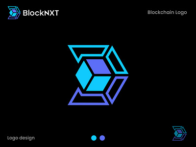 Blockchain Logo blockchain branding agency crypto digital agency ecommerce hexa hexagon logomark metaverse minimal monogram nft technology visual identity website logo