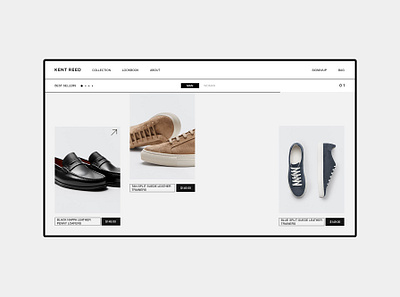 KEN REED - Clothing clothing creative ecommerce footwear minimalism ui ui ux webdesign website