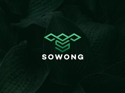 SOWONG Logo Design Concept abstract app brand identity branding creative logo icon illustration letter logo logo agency logo design logo mark symbol logomaker logotype minimal monogram s logo symbol ui w logo