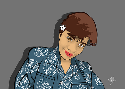 Mrs. Irma Ramos design illustration vector vexel art