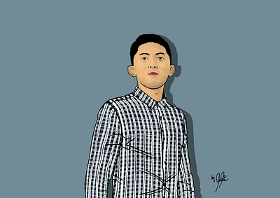 Mr. Jericho De Guzman illustration vector vexel art