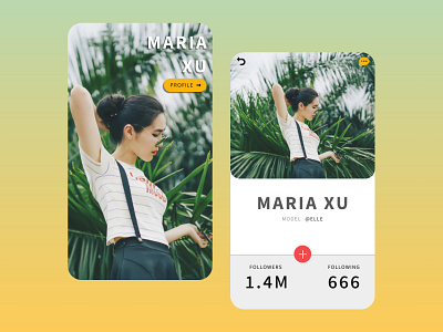 Day 05 - User Profile Mobile minimal mobile ui