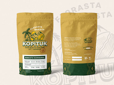 KOPITUK Packaging Design beans branding coffee design graphic design hand lettering identity design illustration label design lettering logo mockup packaging packaging design