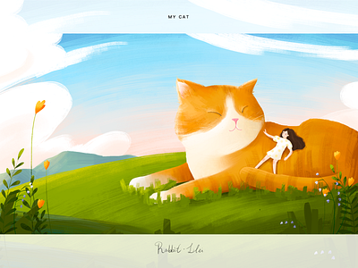 MY CAT illustration 插图 插画练习