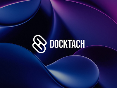 Docktech branding creative design echo logo logotype logowork modern newlogo professional startuplogo symbol techlogo vector