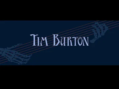Tim Burton branding director ghost graphic design illustration logo movie plant typography