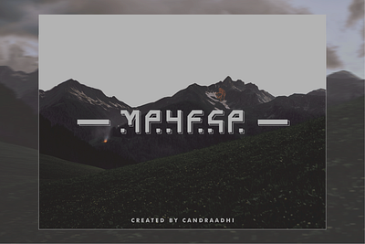 Mahesa Font branding decorative design display font logo monogram