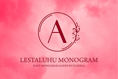 Lestaluhu Modern branding decorative design display font logo monogram