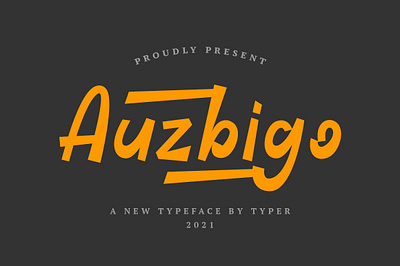 Auzbigo - Unique and Strong Font bold branding font font awesome font design fontdisplay graphic design illustration logo productdesign retro typography vintage