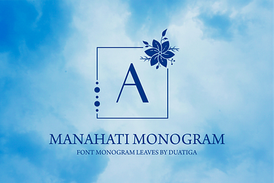 Manahati Monogram branding decorative design display font logo monogram