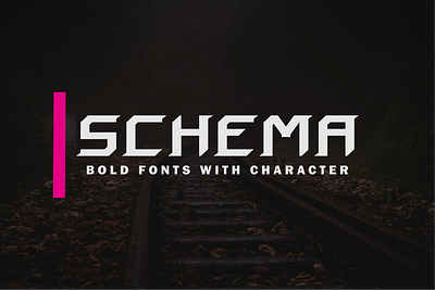 Schema Font branding decorative design display font logo monogram