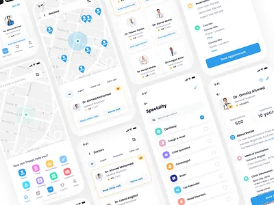 Medical app - Book a doctor, nurse or ambulance for an emergency app appointment arab design digital doctor doctors emergency medical