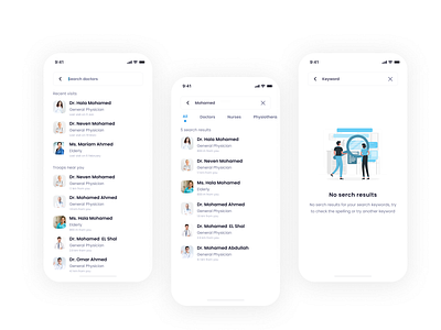 Medical App - Search for doctor & recommendations app appointment design digital doctor doctors medical