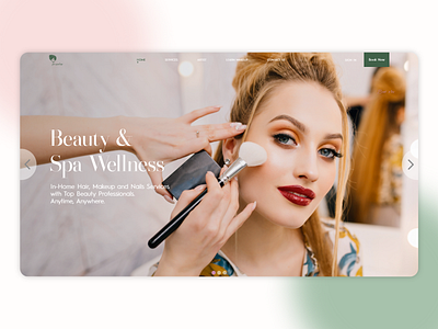 Muahxx (Makeup & spa website) beauty beauty website beauty website landing page cosmetic website design graphic design makeup makeup website salon website skin ui ux web website design website ui ux