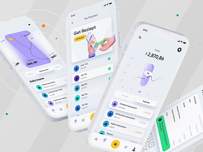 Tax - IOS app concept accounting app design balance branding buy sell crypto dribbble expance finance fintech investment ios logo minimal ofspace tax website website design