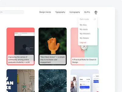 Navigation popup branding design hoverable macos menu minimalist navigation popup product web