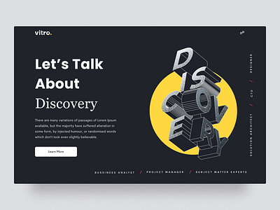 Landing page / Hero design graphic design icon landing page typography