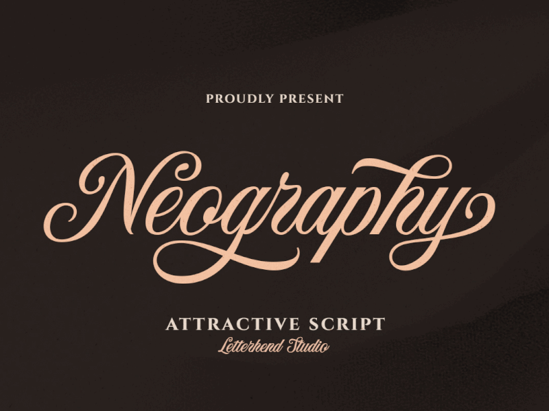 Neography - Attractive Script curly font freebies