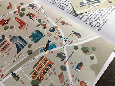 Pokrovka flat illustration flatdesign graphic design illustration maps moscow newspaper vector illustration