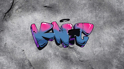 Graffiti Simple "KNTG" awesome