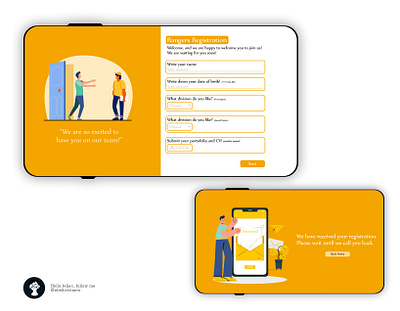 RangersRegistration animation app design education graphic design illustration minimal motion graphics ui vector